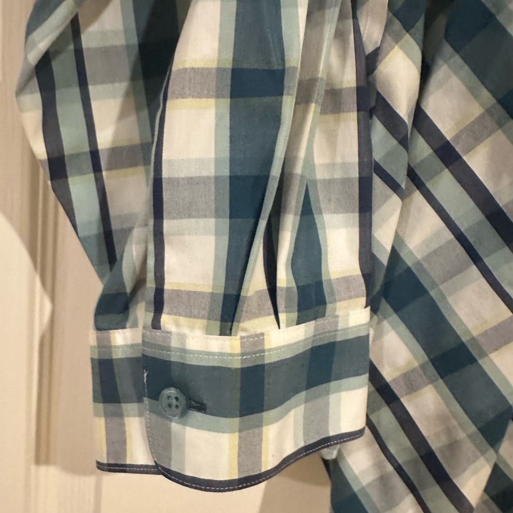 Cold water Creek Button Down shirt Plaid 24W - Picture 3 of 7